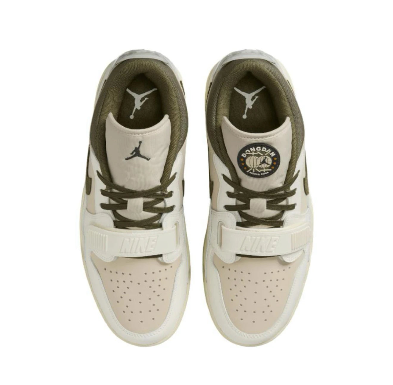 Air Jordan Legacy 312 Velcro Cushioning Lightweight Retro Mid-top Basketball Shoes Men's White and Green BOOST'UP MALL